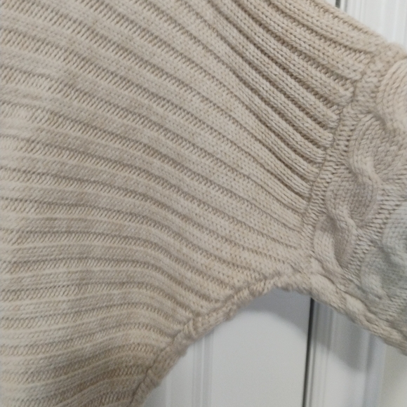 George Cream Cable-Knit Button Cardigan - Picture 6 of 8